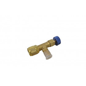 PRIKLJUCNI VENTIL LOCK VALVE FC34 HC-1222 R22 404 407 1/4M-1/4F PLAVI