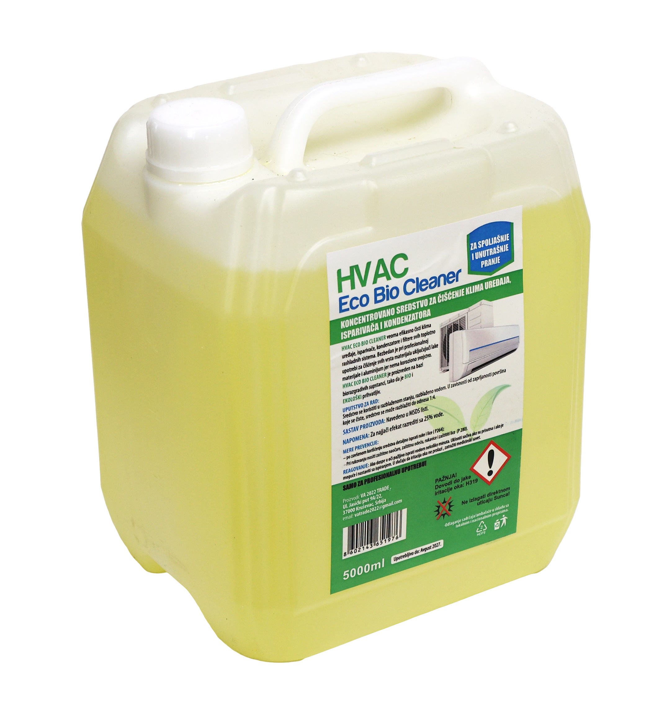 FR TECNOST ZA PRANJE KLIMA HVAC ECO BIO CLEANER 5L