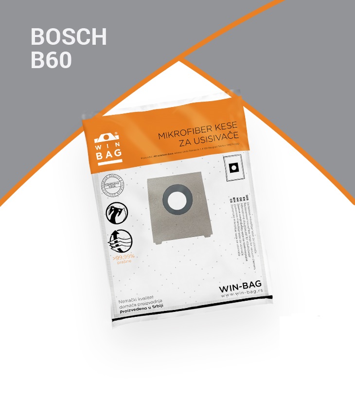 KESA ZA USISIVAC BOSCH TIP G MIKROFIBER (5 KOM.)