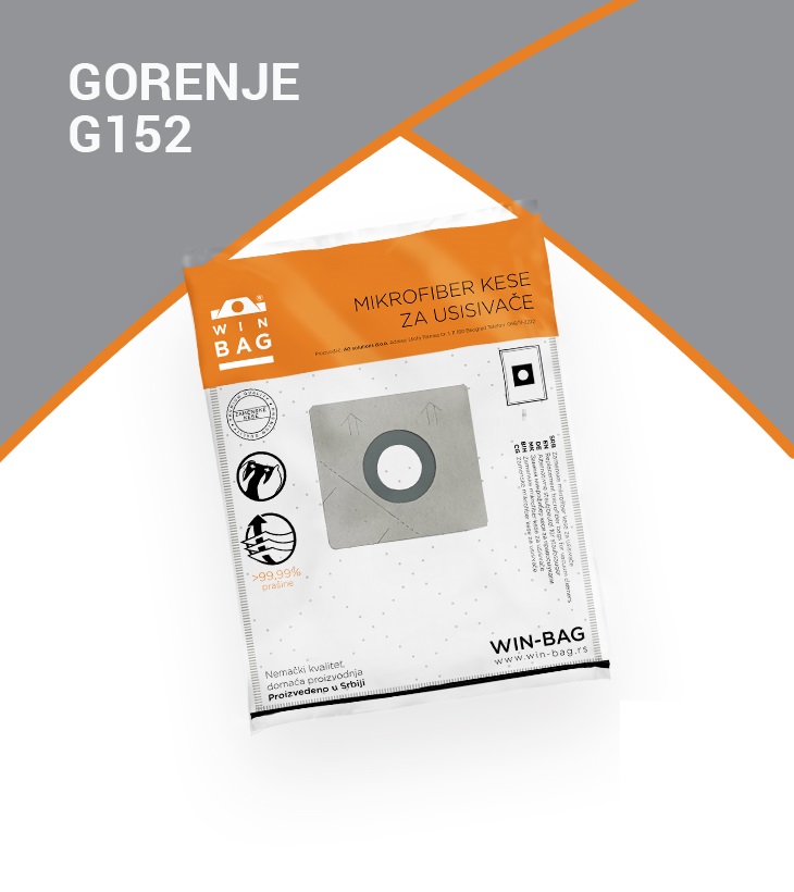 KESA ZA USISIVAC GORENJE GB2 MIKROFIBER (5 KOM.)