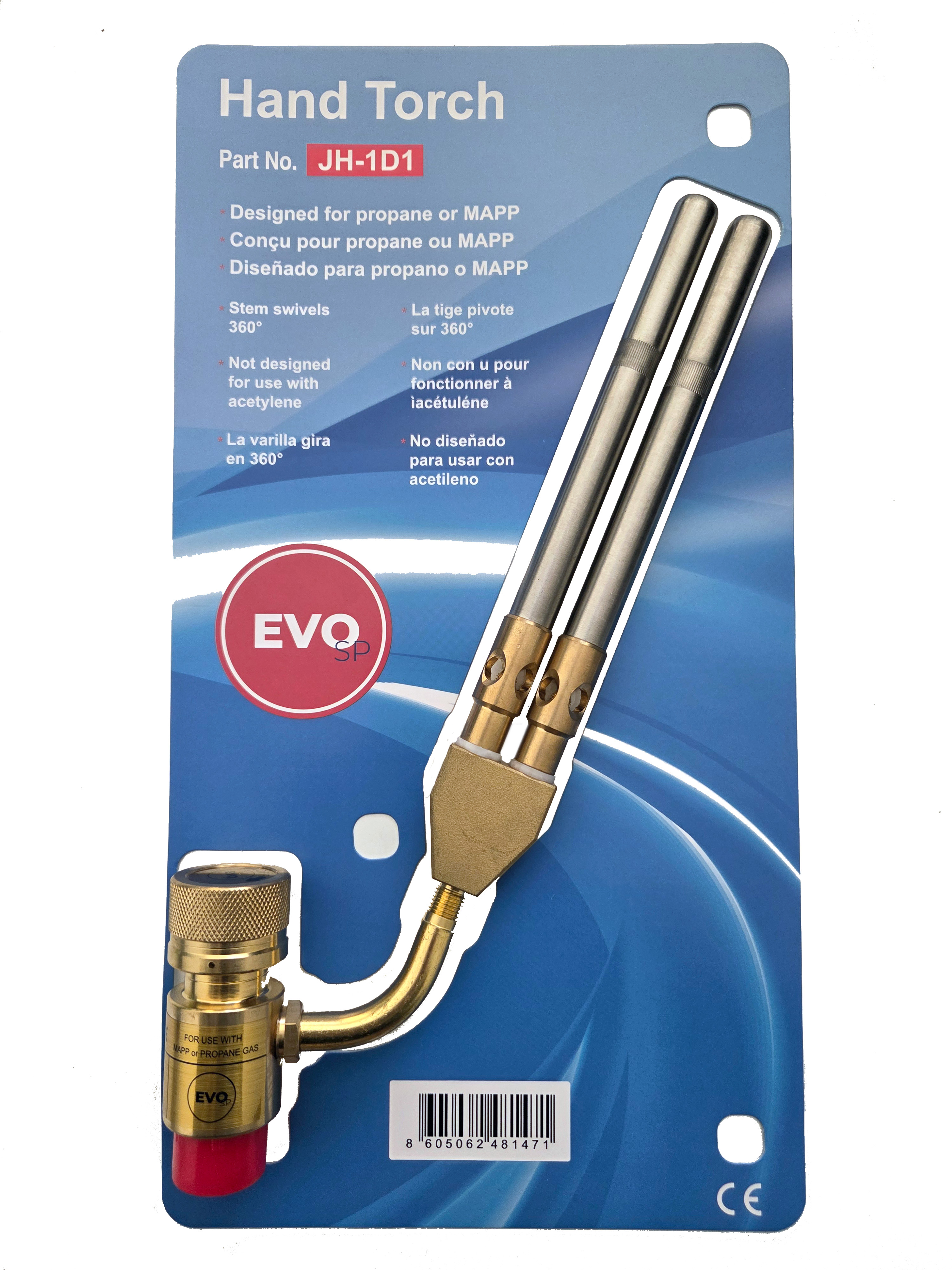 BRENER ZA MAPP GAS SA DVE CEVI JH-1D1 EVO SP BRENER ZA MAPP GAS SA DVE CEVI JH-1D1 EVO SP