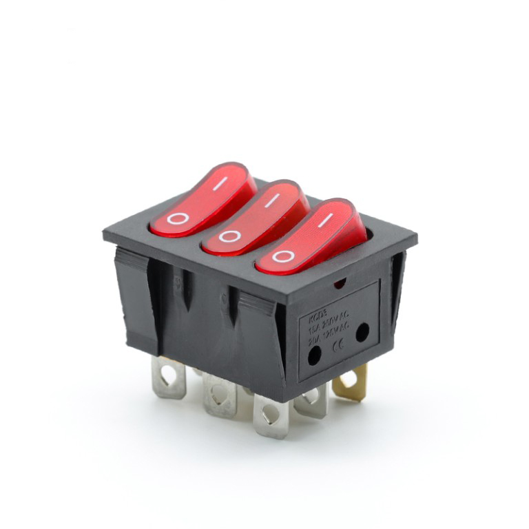 PREKIDAC TROPOLNI 0-I LED CRVENI 20A 9 kontakta