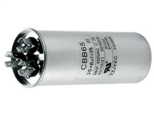 Slika KONDENZATOR ZA KLIMU METALNI 35+6MF CBB65