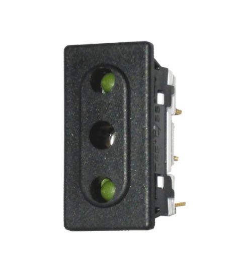 Slika UTICNICA USKA 10A 3 kontakta 11x30mm