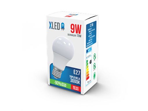 Slika LED SIJALICA E27 9W 3000K TOPLO BELA 800Lm 8606016744949
