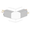 Slika SPOLJASNJI UGAONI ELEMENT 65X50 CPLUS VECAMCO 9801-113-08