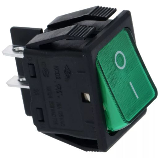 Slika PREKIDAC ZA KAFE APARAT BIPOLARNI ZELENI 16A 250V 1319202 - NA